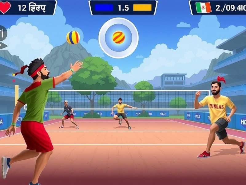 Punjabi Volley Wizardry Gameplay Screenshot